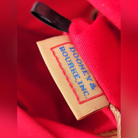 Dooney & Bourke Marabelle Crossbody Bag Pink White Floral Leather Medium Size - Picture 10 of 11